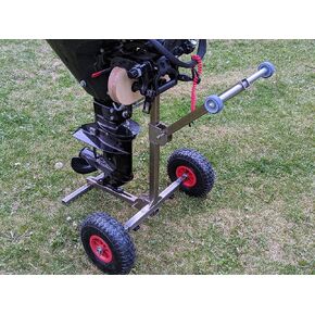 Stainless Steel Outboard Transport Trolley in Saudi Arabia
