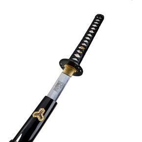 Battle Ready Hattori Hanzo Kill Bill Brides Katana Sword Handmade Sword Carbon Steel, Hand Forged Heat Tempered, Full Tang, Sharp, Black Scabbard