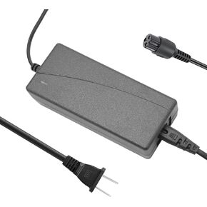 42V 2A Scooter Power Adapter, Lithium Battery Charger for Electric Scooter, 9mm Mini 3-Prong Connector for 36V Scooter Battery