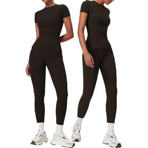 yoga sets for women 2 piece Seamless Workout Sets for Women High Waist Removing chest pad workout sets