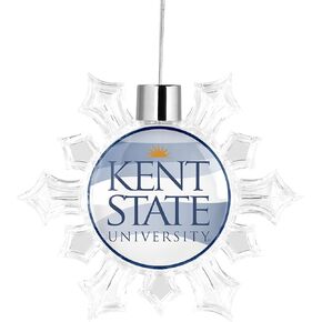 Kent State University Snowflake Christmas Tree Ornament Decoration for Tree Party Home Holiday Decor (Kent State University 1)