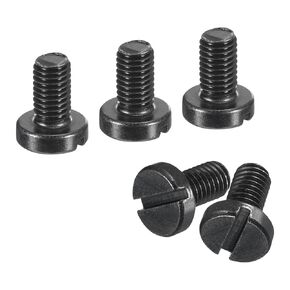 uxcell Black Oxide Slotted Button Head Screws, 100Pcs 6-48 x 1/4" Carbon Steel Machine Screw for Furniture and Electrical Components Installation
