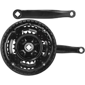 VBESTLIFE Crankset, Cranksets Crankset Carbon Steel 24-34-42T Crank for Drivetrain Components