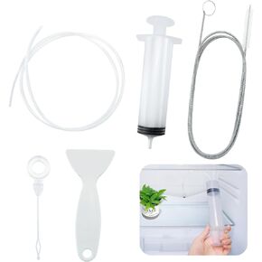 5 PCS Fridge Drain Hole Cleaning Tool, Drain Pipe Blockage Cleaning Brush, Reusable Fridge Dredging Kit for Refrigerator Cleaning, Kitchen Drain Hole Remover