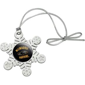 GRAPHICS & MORE University of Wisconsin Milwaukee Official Panthers Metal Snowflake Christmas Tree Holiday Ornament