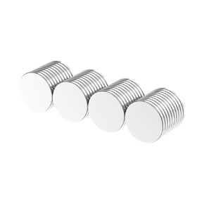 N52-5/8" D x 1/16" H - 40 Pack, Powerful Rare Earth Magnets, Silver Super Strong Neodymium Disc Magnets for Fridge, Office, Building, Scientific, Crafts and DIY Magnets