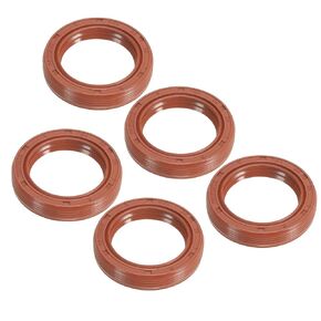 PATIKIL EU Radial Shaft Seal, 5 Pcs 25mm x 35mm x 7mm Fluoro Rubber TG4 Oil Seal for Bearing Shaft Oil Pumps Engines, Brown