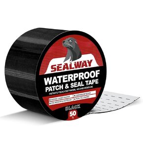 Black 2 "× 50 'شريط الختم وتصحيح مقاوم للماء