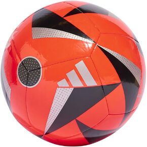 adidas Fussballliebe Club Euro 2024 Ball IN9375, Unisex, Soccer Ball, Solar Red/Black/Silver Metallic, 3