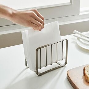 Wire Napkin Holder Brown Rectangle Restaurant Kitchen Napkin Dispenser