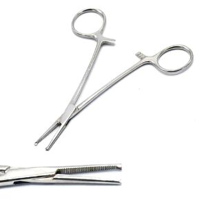 Mosquito Kocher Forceps 5" Teeth 1x2 Straight Hemostat Multi Position Locking Ratched Instruments