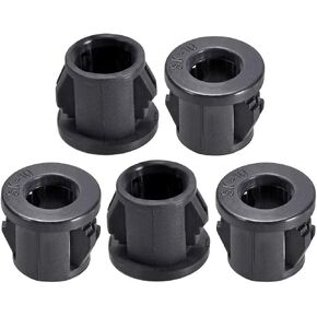 uxcell 10mm Mounted Dia Snap in Cable Hose Bushing Grommet Protector Black 5pcs