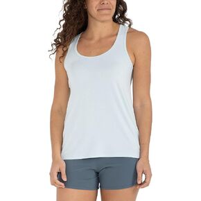 Free Fly Women's Motion Racerback Tank - Moisture Wicking Bamboo Viscose Breathable Active Tank with Sun Protection UPF 50+