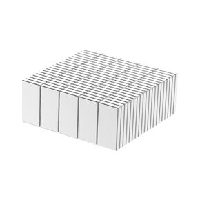 N52 Block Magnets - 1/2" L x 1/4" W x 1/16" H - 100 Pack, Powerful Small Rare Earth Rectangular Magnets,Neodymium Bar Magnets, Small Strong NdFeB Magnet 0.5 x 0.25 x 0.0625 Inch Magnets