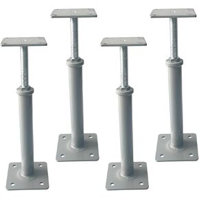 4 PCS Floor Jacks,House Jacks for Leveling,Adjustable Jack Post 11.8" - 16" Height Range,8800 lbs Height Capacity(Each),Screw Pole Jack,Basement Floor Post for Stairs, Porches, Roof Beams