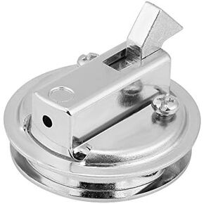 Marine , Stainless Steel 1.5 inch Flush Pull Hatch Marine Cabinet for Camper Marine Yacht Boat RV Locking Pull Hatch Deck Lock Silver