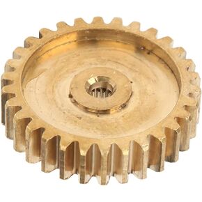 Eujgoov Spur Gear Brass, 30 Tooth for 25 Tooth Spline 0.8 Mod Industrial Robot Part 4305?0025?0030