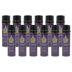Slide Out - Dry Silicone Spray Food Grade; Case of 12 (20 oz) cans; 12 Count