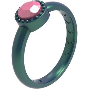 3/1 Packs Silicone Women's Rings - Gemstone Double Silicone Women's Rings - Women's Rubber Wedding Bands - Women's Diamond Silicone Wedding Bands,Size 06