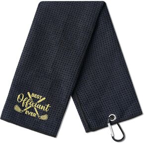 Officiant Gifts Golf Towel, Officiant Golf Gifts for Officiants, 40 x 60cm Microfiber Golf Towel for Golf Bags for Birthday, Christmas