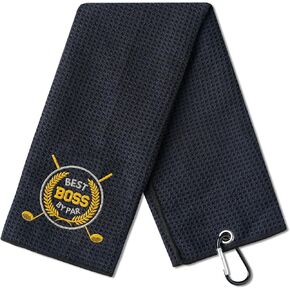 Boss Gifts Golf Towel, Golf Gifts for Boss, 40 x 60cm Microfiber Golf Towel for Golf Bags for Boss Day, Christmas