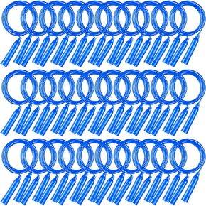 Yunsailing 30 Pcs Colorful Jump Ropes Bulk Plastic Jump Ropes for Kids 7.5 ft Adjustable Sports Skipping Rope Outdoor Speed Jumping Rope for Sports Birthday Party Activities