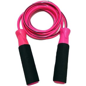Plastic Handle Skipping-Rope Jump Skipping Rope for Men Women Weight Loss Kids Girls Children Adult - Best in Fitness Sports Exercise Workout (Pink)