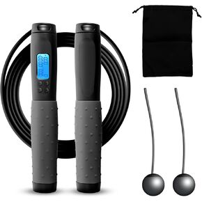 Uten Jump Rope, Skipping Rope for Women Men Kids with Ball Bearings Rapid Speed Cable and 6" Memory Foam Handles Ideal for Aerobic Exercise Like Speed Training, Extreme Jumping, Endurance Training and Fitness Gym.