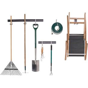 Neatfreak Neat-Trax 12-Piece Heavy-Duty Garage Organizer System – Wall-Mounted Tool Storage Rack with Hooks for Easy Garage Organization