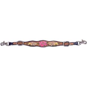 CHALLENGER Horse Western Pink Lotus Painted Adjustable Wither Breast Collar Strap 105HR102 105HR102