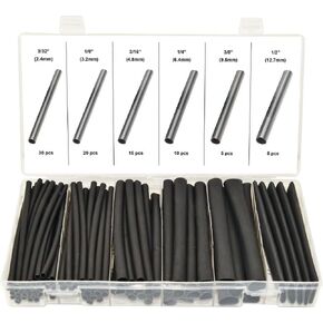 SWORDFISH 61200-85pc 3:1 Dual Wall Adhesive Lined Heat Shrinkable Tubing Assortment Kit