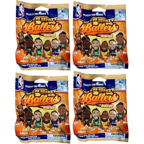Teenymates Party Animal Big Shot Ballers 2021-22 NBA Series 1 Figures Blind Bags Gift Set Party Bundle - 4 Pack