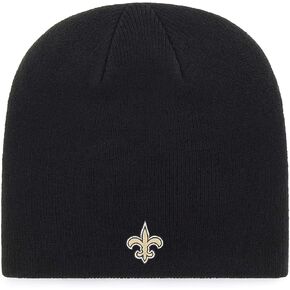 47 New Orleans Saints Child/Kid's Black Cuffless Beanie Hat - NFL Youth Knit Skull Cap