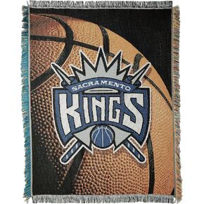 Northwest NBA Sacramento Kings Unisex-Adult Woven Tapestry Throw Blanket, 48" x 60", Photo Real