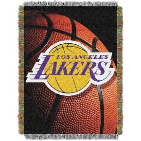 Northwest NBA Los Angeles Lakers Unisex-Adult Woven Tapestry Throw Blanket, 48" x 60", Photo Real
