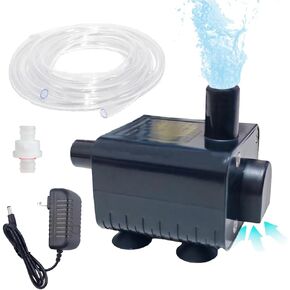 Automaitc Condensate Pump, 5.5ft Lift, Small Sump Pump with Level Sensor & Check Valve Kit, DC Safety Voltage Drain Pump For HVAC/Dehumidifier/Ice Maker/Air Cooler/Conditioner, Built-in Status LED