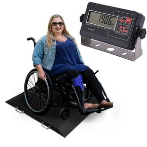 Wheelchair Scale for Home use 700x0.2b Digital Medical Scale with Dual Ramp