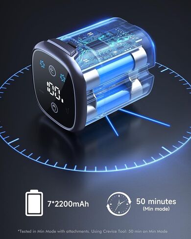 مكنسة مكسورة لاسلكية ، فراغ عصا 30 كيلو باسكال مع شاشة LED ، وقت تشغيل 50 دقيقة كحد أقصى. in Saudi Arabia