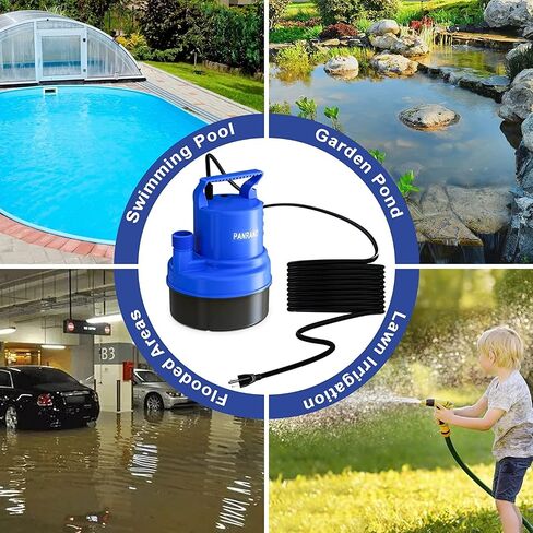Submersible Water Pump 1/5 HP 1000GPH Utility Pump Small Sump Pump for Pool Tub Garden Pond Draining in Saudi Arabia