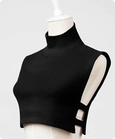 NIDMIDO Fake Turtleneck Dickey Collar Half Top Mock Blouse Neck Warm Faux Detachable Collar for Women White in Saudi Arabia