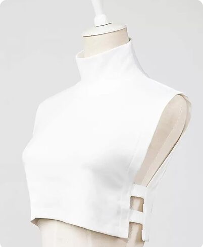 NIDMIDO Fake Turtleneck Dickey Collar Half Top Mock Blouse Neck Warm Faux Detachable Collar for Women White in Saudi Arabia