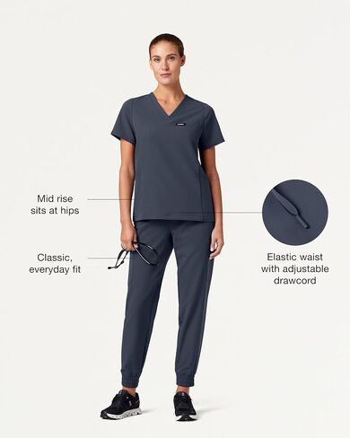 Jaanuu Neo Women's 7-Pocket Classic Mid-Rise Scrub Jogger in Kuwait