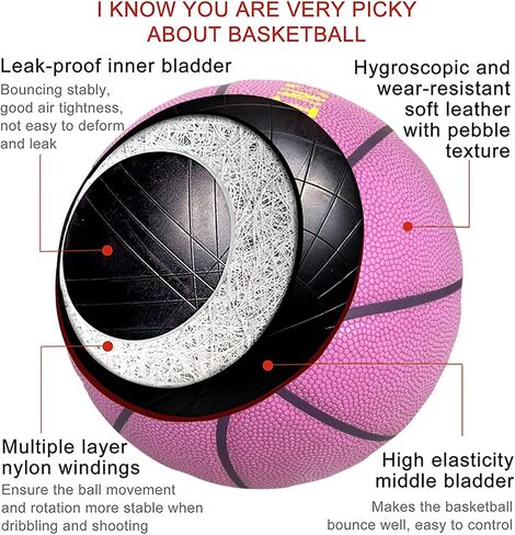MINDCOLLISION Size 5/6/7 Weighted Basketballs, Overweight Basketballs, Control Training Basketballs to Improve Dribbling and Ball Handling Skills in Saudi Arabia