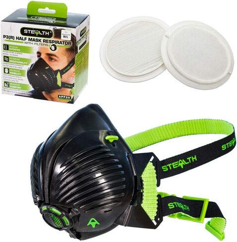 Stealth Mask N100 قناع الغبار مع مرشحات لقناع التنفس الآمن مع المرشحات، مرشح 99.99٪، قناع الغبار in Kuwait