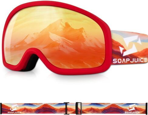 Ski Goggles Full Frame, Anti-Fog, UV Protection, Full Coating, Windproof for Snowboarding and Skiing Snow Sports in Saudi Arabia