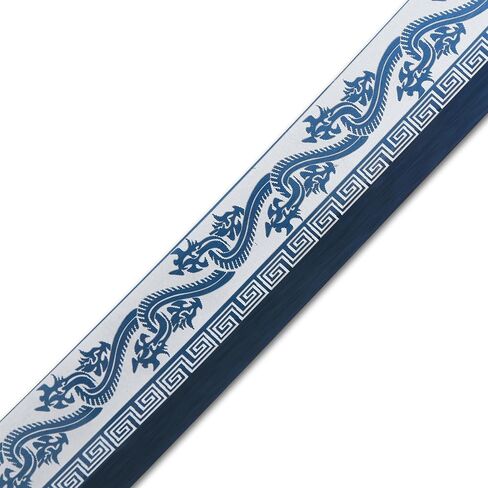 Katana Sword مصنوع يدويًا 1095 من الفولاذ الكربوني العالي من الساموراي سيفًا كاملًا تانغ تانغ حادة في درجة حرارة زرقاء زرقاء مشوية عالية in Saudi Arabia