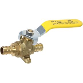 1 Pcs XFITTING Barb Crimp Pex 1/2 Inch Ball Valve With Drop Ear, 24-3-3=1XX