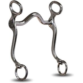 Colorado Saddlery The Mouth Pony Curb Bit for Horses - 4" Mouth Western Horse Bit - 6-1/2" Chrome Plated Cheeks - Horse Mouthpiece for Everyday Riding & Training
