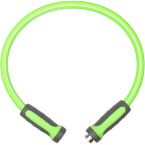 Fevone 3 ft Garden Hose, 2-Year Warranty, Hose Reel Leader Hose, Hybrid Polymer, Kink Resistance, Flexible, Durable, Leak Free, Aluminum Fittings, 3/4" GHT, 5/8" ID, 600 PSI, Drinking Water Safe