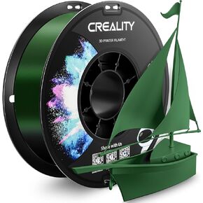 CREALITY PETG Filament 1.75 مم خيوط طابعة ثلاثية الأبعاد، 1 كجم (2.2 رطل) بكرة ملفوفة بدقة، دقة الأبعاد ±0.03 مم، مناسبة لطابعات Ender، Bambu Lab، Anycubic، ELEGOO FDM، أخضر عسكري